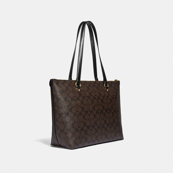 NWT Coach Outlet Gallery Tote In Signature Canvas - Picture 4 of 5